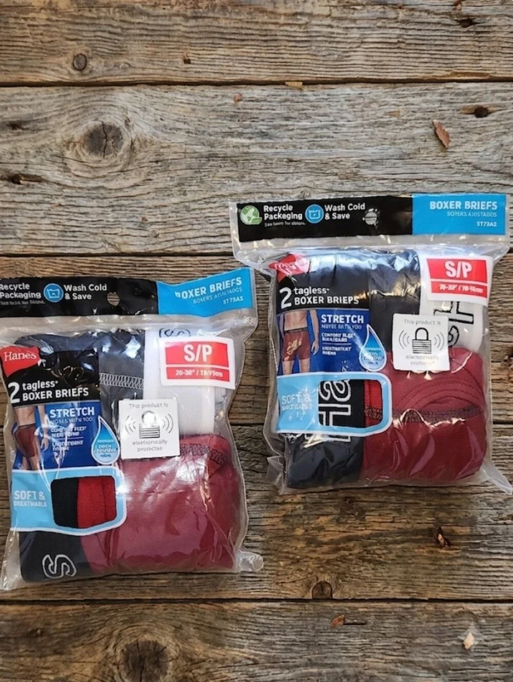 2 Packs Hanes Boxer Briefs